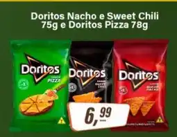 Rede Supermarket Doritos Nacho e Sweet Chili 75g e Doritos Pizza 78g oferta
