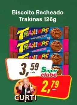 Rede Supermarket Biscoito Recheado Trakinas 126g oferta