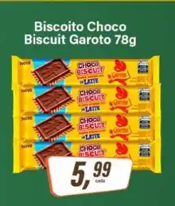 Rede Supermarket Biscoito Choco Biscuit Garoto 78g oferta