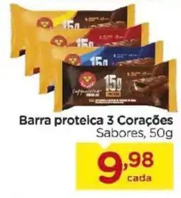 Carrefour Barra proteica 3 Corações oferta