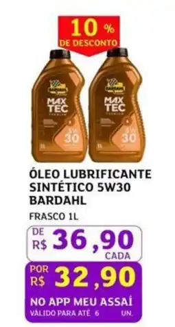 Assaí Atacadista Óleo lubrificante sintético 5w30 bardahl oferta