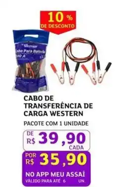 Assaí Atacadista Cabo de transferência de carga western oferta