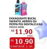Assaí Atacadista Dentalclean - enxaguante bucal infantil heróis ou peppa pig oferta