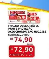 Assaí Atacadista Huggies - fralda descartável pants proteção acolchoada bag oferta