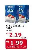 Assaí Atacadista Sabe - creme de leite oferta