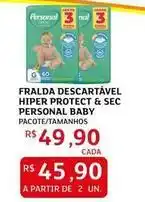 Assaí Atacadista Personal baby - fralda descartável protect & sec oferta