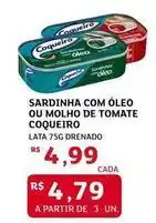 Assaí Atacadista Coqueiro - sardinha com oleo ou molho de tomate oferta