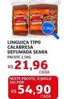Assaí Atacadista Seara - linguiça tipo calabresa defumada oferta