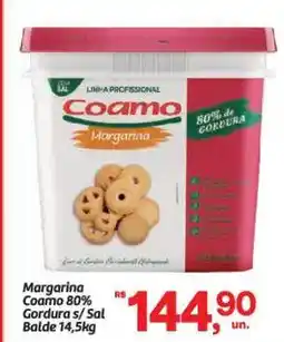 Fort Atacadista Margarina Coamo 80% Gordura s/Sal Balde oferta