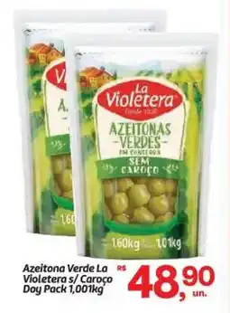 Fort Atacadista Azeitona Verde La Violetera s/ Caroço Doy Pack oferta