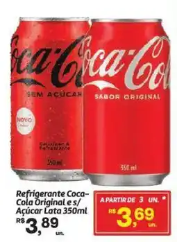 Fort Atacadista Refrigerante Coca- Cola Originales/ Açúcar Lata oferta