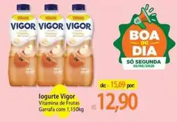 Atacadão logurte Vigor Vitamina de Frutas Garrafa oferta