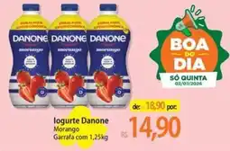 Atacadão logurte Danone Morango Garrafa oferta