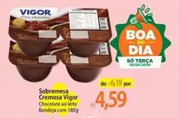 Atacadão Sobremesa Cremosa Vigor Chocolate ao leite Bandeja oferta