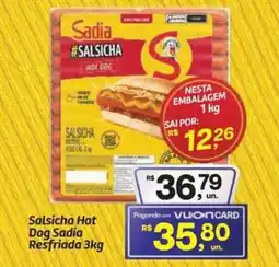 Fort Atacadista Salsicha Hot Dog Sadia Resfriada oferta