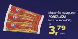 Cometa Supermercados Macarrão espaguete FORTALEZA faixa dourada oferta