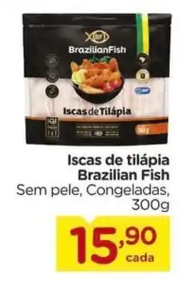 Carrefour Iscas de tilápia Brazilian Fish Sem pele, Congeladas, oferta