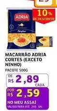 Assaí Atacadista Adria - macarrão cortes (exceto ninho) oferta