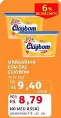 Assaí Atacadista Claybom - margarina com sal oferta