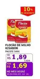 Assaí Atacadista Kisabor - flocão de milho oferta