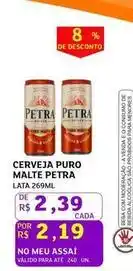Assaí Atacadista Petra - cerveja puro malte oferta