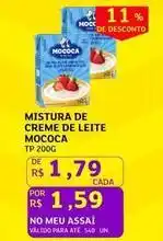Assaí Atacadista Mococa - mistura de creme de leite oferta