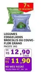 Assaí Atacadista Flor - legumes congelados brócolis ou couve- grano oferta