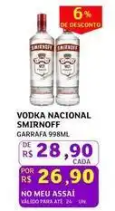 Assaí Atacadista Smirnoff - vodka nacional oferta