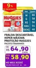 Assaí Atacadista Huggies - fralda descartável máxima proteção oferta