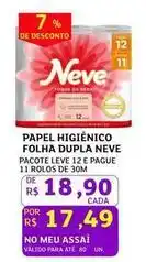 Assaí Atacadista Neve - papel higiênico folha dupla oferta