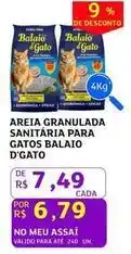 Assaí Atacadista Balaio - areia granulada sanitaria para gatos oferta