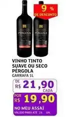 Assaí Atacadista Pérgola - vinho tinto oferta