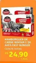 Assaí Atacadista Fast - hamburguer de carne bovina e de aves burger oferta