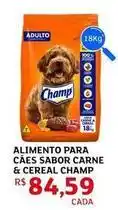 Assaí Atacadista Champ - alimento para cães sabor carne & cereal oferta