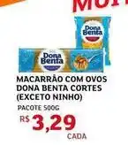 Assaí Atacadista Dona benta - macarrão com ovos (exceto ninho) oferta