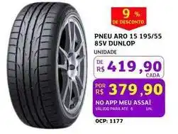 Assaí Atacadista De - pneu aro 15 195/55 85v dunlop oferta