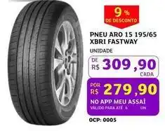 Assaí Atacadista De - pneu aro 15 195/65 xbri fastway oferta
