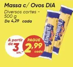 Dia Dia - massa c/ ovos oferta