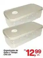 Fort Atacadista Lar - organizador de ousos c/ tampa chic oferta