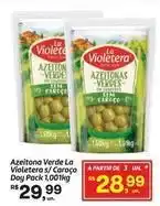 Fort Atacadista La violetera - azeitona verde s a/ caroço oferta