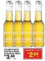 Fort Atacadista Imperio - cerveja império gold puro malte long neck oferta