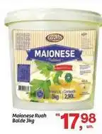 Fort Atacadista Ruah - maionese balde 3kg oferta