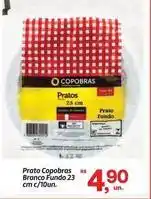 Fort Atacadista Copobras - prato copobras branco fundo oferta