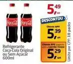 Tenda Atacado Coca-cola - refrigerante original ou sem açúcar oferta