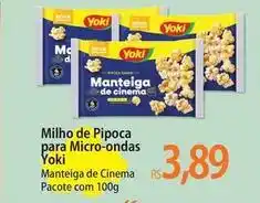 Atacadão Yoki - milho de pipoca para micro-ondas oferta