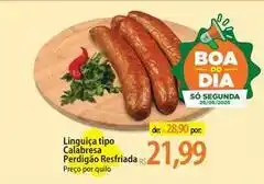 Atacadão Dia - linguiça tipo calabresa perdigão resfriada oferta