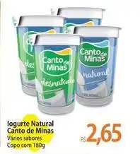 Atacadão Canto de minas - iogurte natural oferta