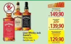 Atacadão Jack daniel´s - licor whisky jack oferta