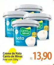 Atacadão Canto de minas - creme de nata oferta
