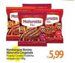 Atacadão Maturatta - hambúrguer bovino congelado oferta